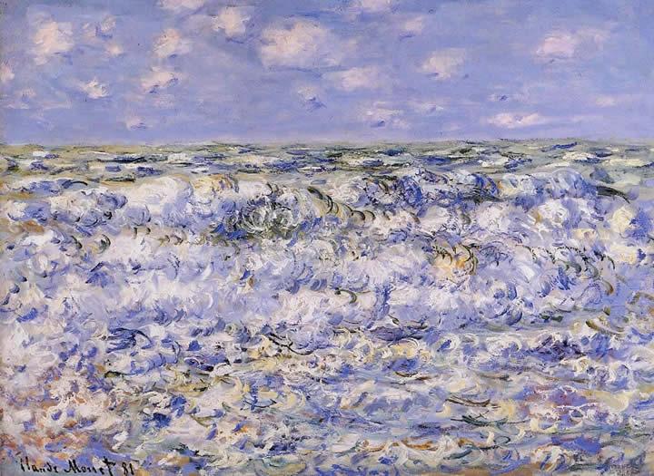 Claude Monet Waves Breaking